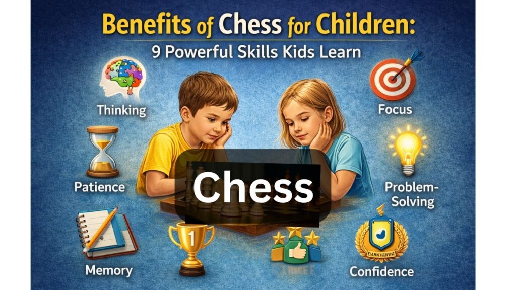 benefits of chess for children showing kids learning focus problem solving and thinking skills through chess