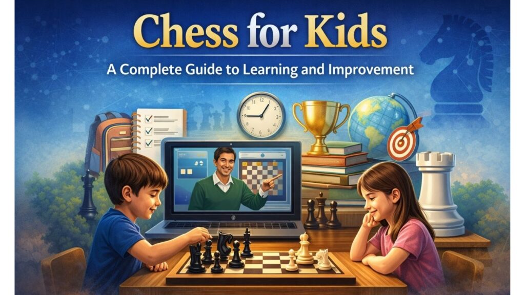 chess for kids learning and improvement guide with children playing chess and developing thinking skills