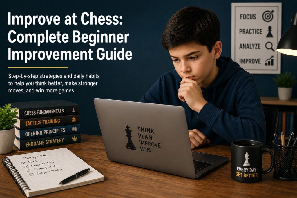 improve at chess through structured practice and beginner chess training
