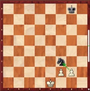 Chess diagram showing how to escape check by capturing the attacking piece with another piece or a pawn.