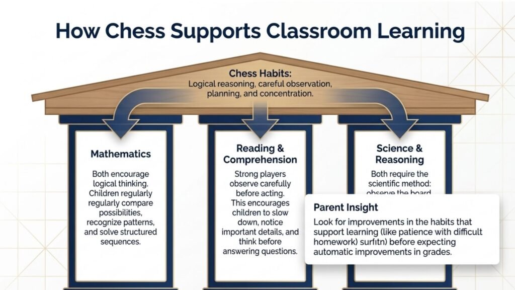 Chess develops thinking skills that support learning across school subjects