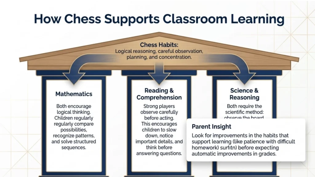 Chess develops thinking skills that support learning across school subjects