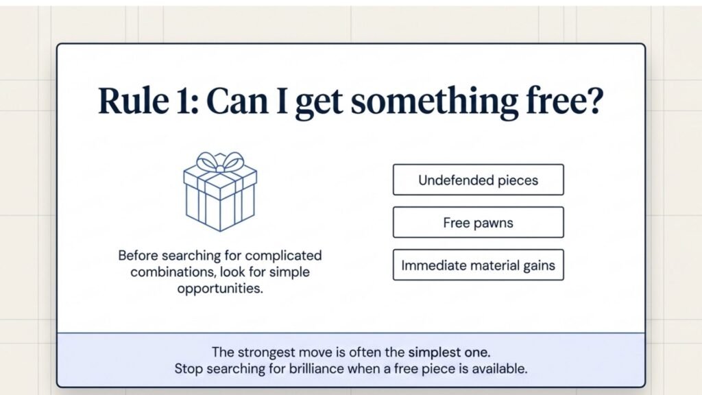 Rule 1 of the Five Rules System encourages students to look for free material before calculating deeper variations.