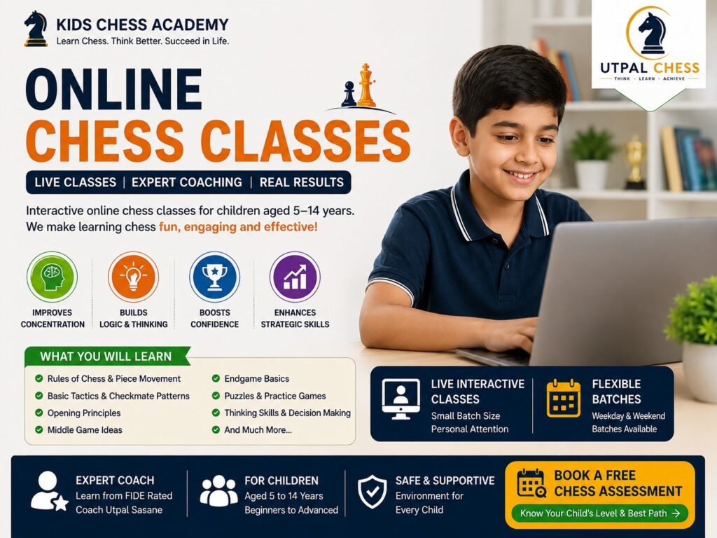Online chess classes for children with live interactive coaching