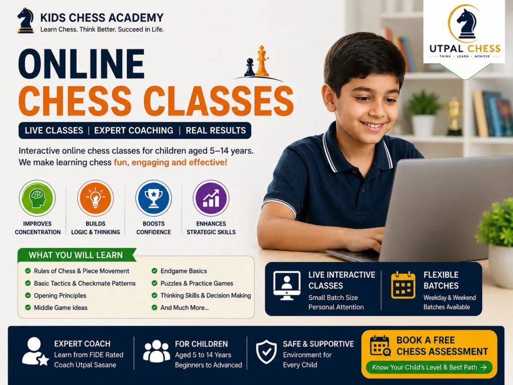 Online chess classes for children with live interactive coaching