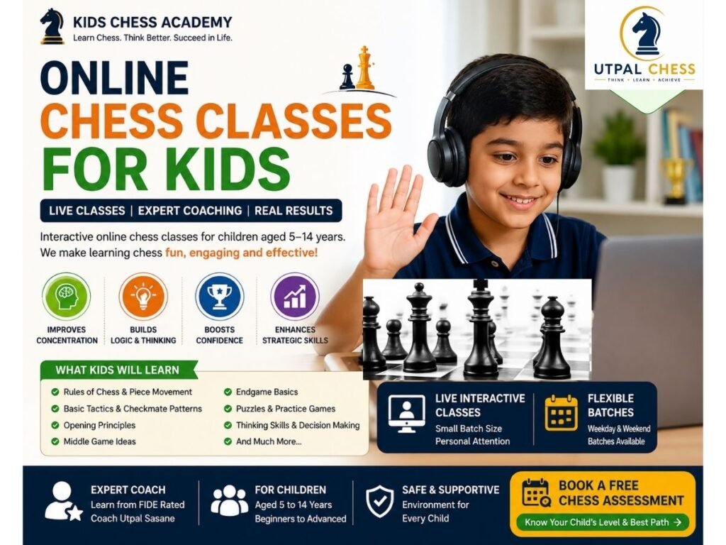 Online chess classes for children with live interactive coaching