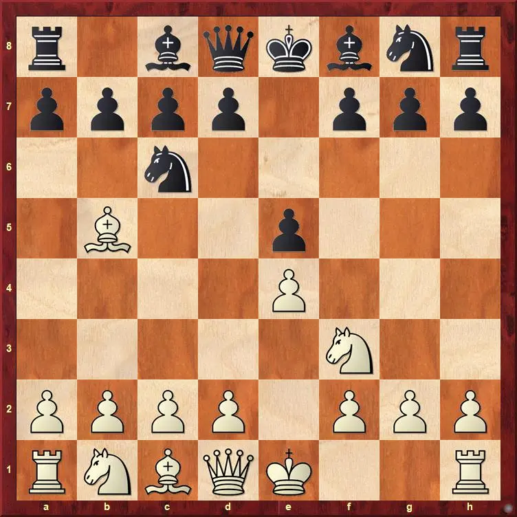 Ruy Lopez opening position after 1.e4 e5 2.Nf3 Nc6 3.Bb5