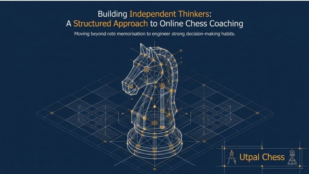 Structured online chess coaching developing independent thinking and decision-making