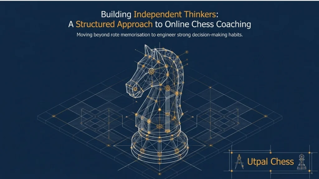 Structured online chess coaching developing independent thinking and decision-making